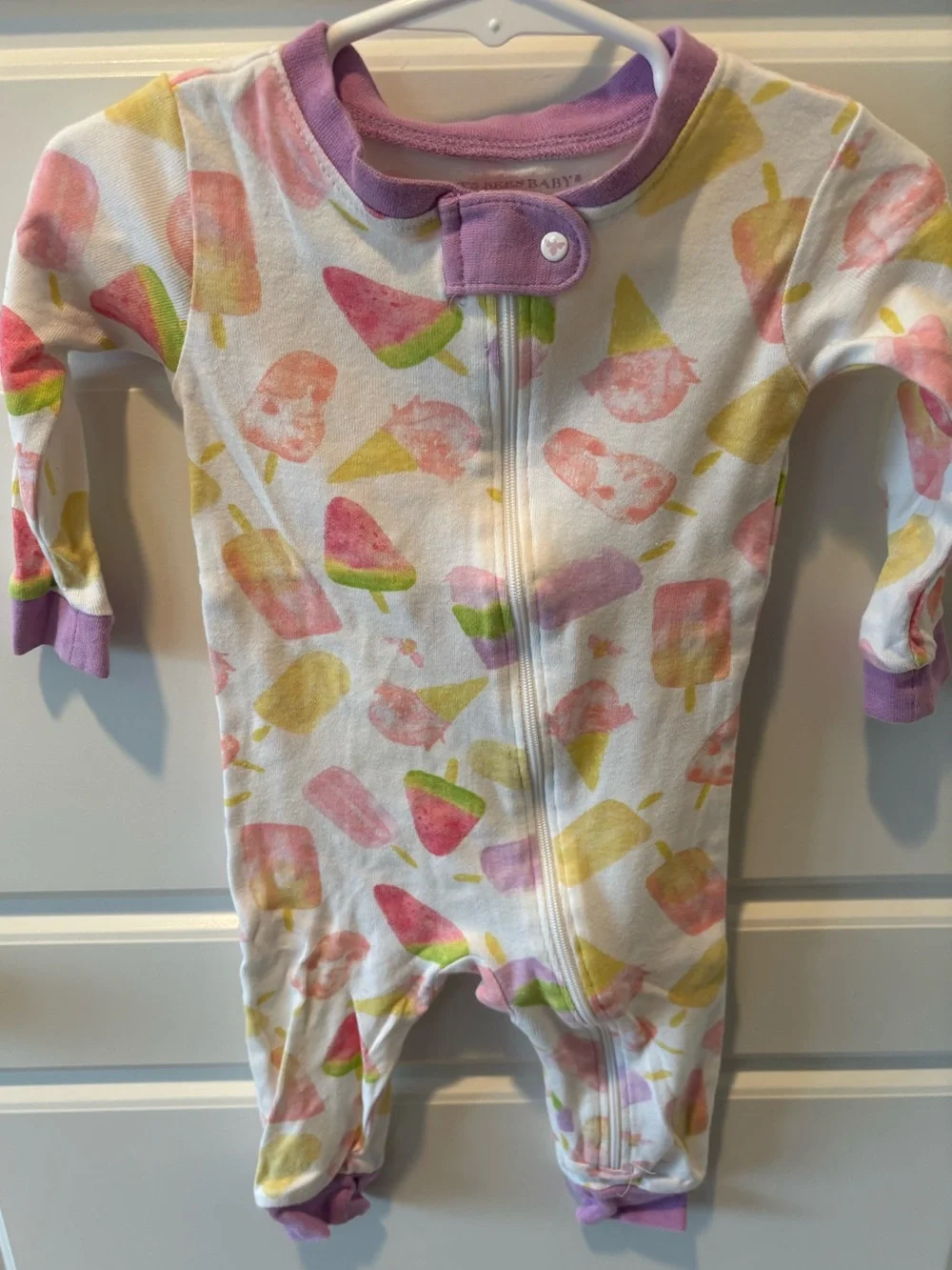 Bundle of Three Girls-Two Footies and One Playsuit Burt’s Bees/Little Me